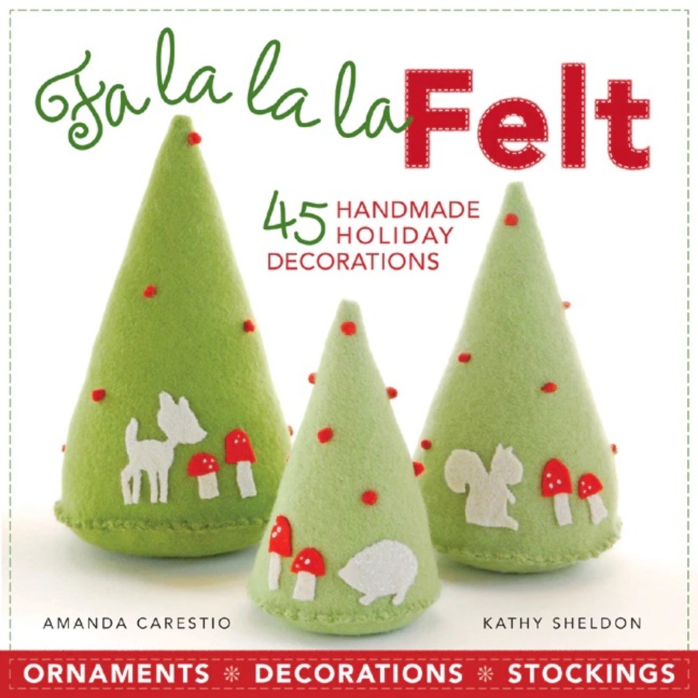 New Fa la la la Felt Holiday Decorations Book Softcover Christmas Craft DIY